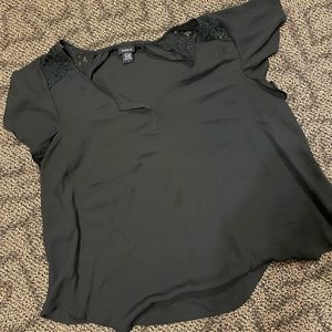 Black blouse 2X